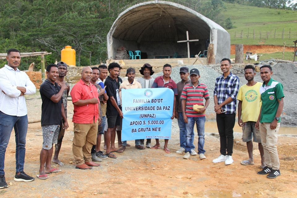 UNPAZ APOIU 5.000.00 BA GRUTA KORASAUN IMAKULADU DE MARIA HAEH RUA KUKATA ERMERA