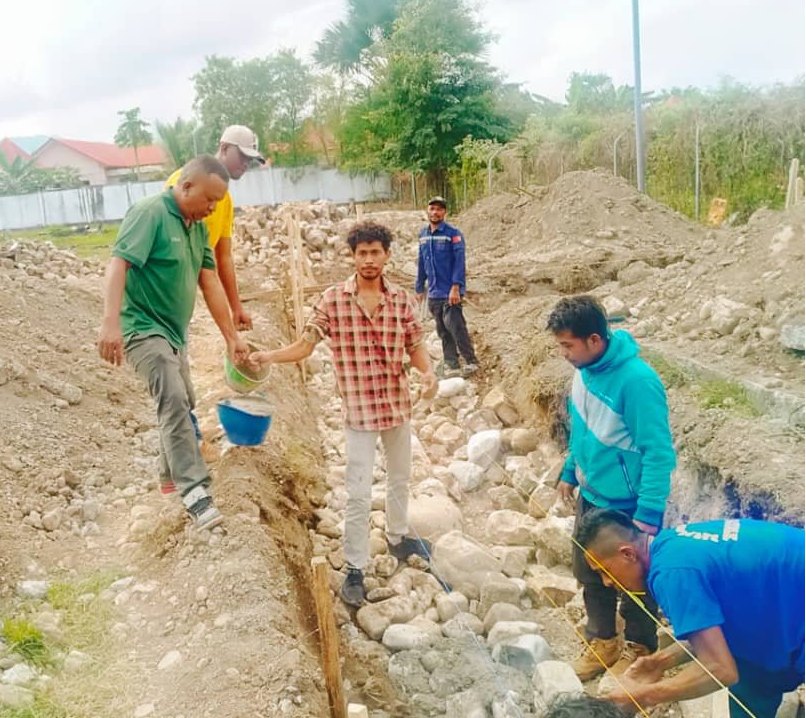 KONSTRUSAUN UNPAZ RAMU COVALIMA HAHU HADA FONDASI