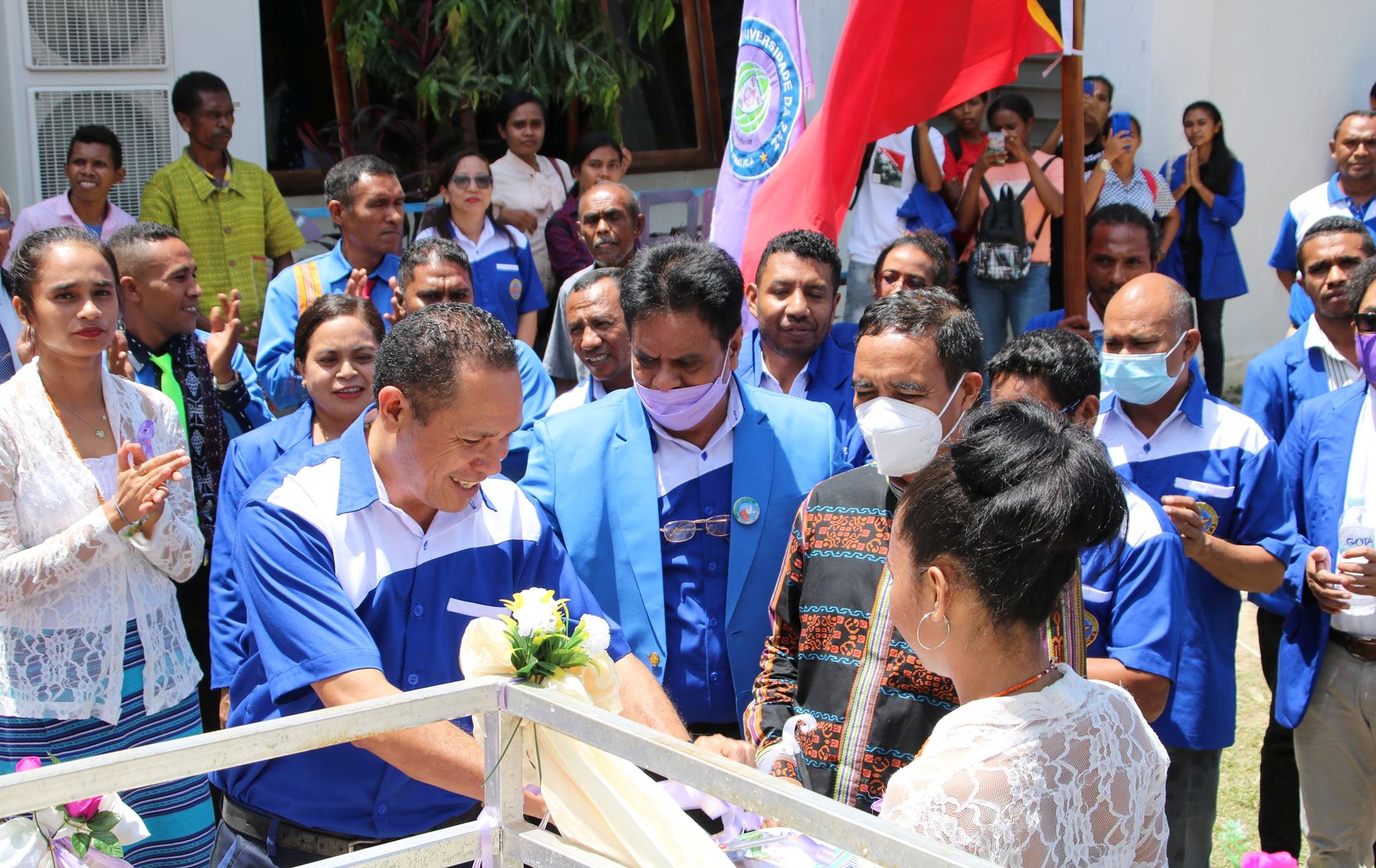 REITOR UNPAZ HO ESTRUTUR HALAO SERIMONIA INAGURASAUN JARDIN COVID FSP